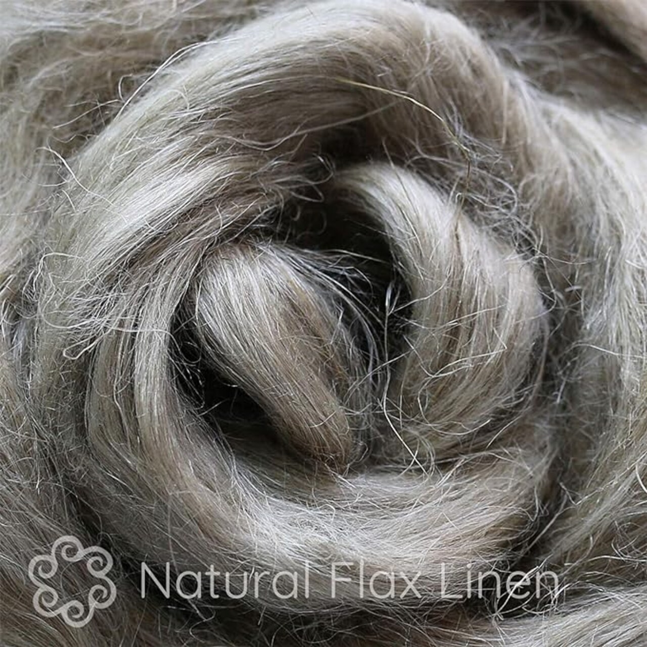 2oz Natural Flax Fiber: Undyed Combed Top Roving - Dyeing, Spinning, Blending, Felting, Weaving. Plant Based, Eco Friendly, Vegan